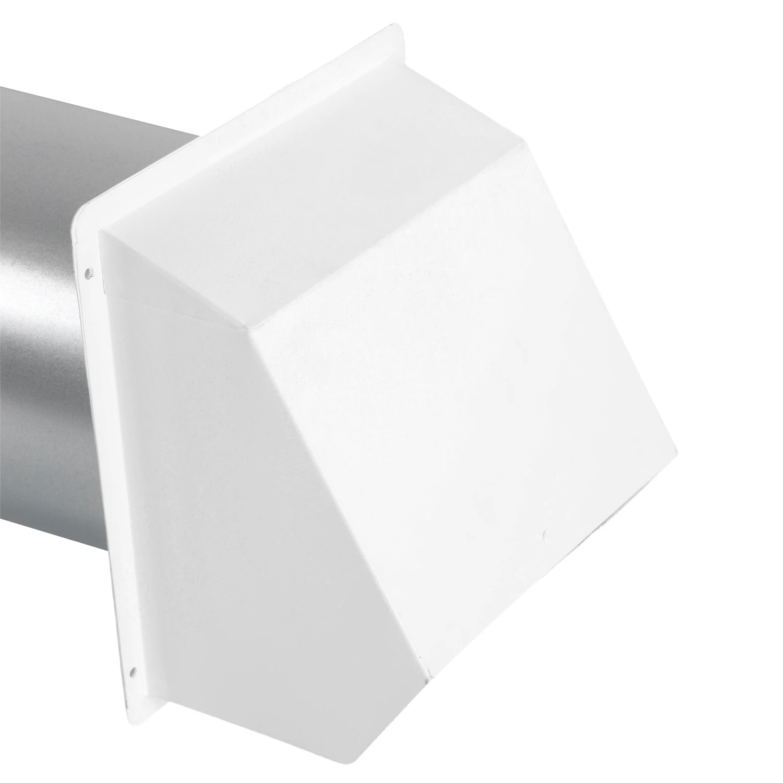 

8 Inch Dryer Vent Cover Outside with Screen and Damper Wall Vent Cover Cap Exterior Air Exhaust for Residential Housing Kitchen HVAC Duct (White)