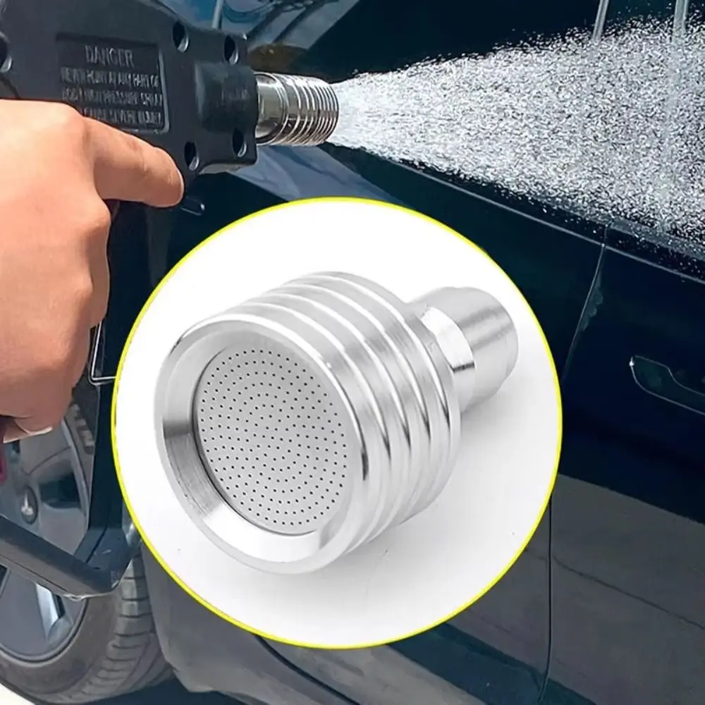 Stainless Steel Water nozzle 1/4 Quick Connect Quick Plug Washing Nozzle Metal 0.3/0.4/0.5mm Shower Head Car Cleaning