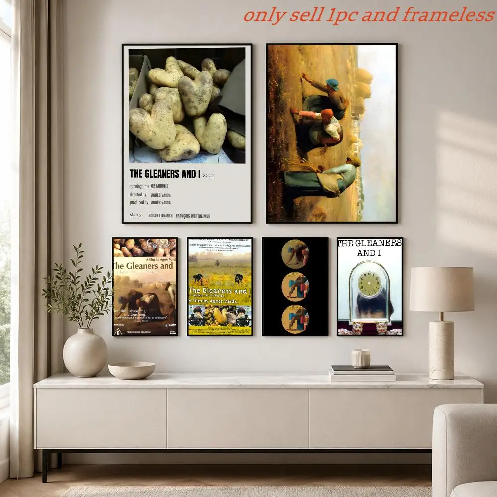 Documentary film T-The Gleaners and I Poster Painting Prints Wall Art Picture Film Room Home Bar Cafe Decor Mural
