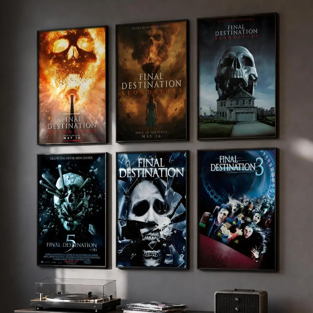 Movie F-Final D-DestinationS Poster HD Home Wall Stickers House hallway Living Room Bedroom Bar Office Decor Art Prints