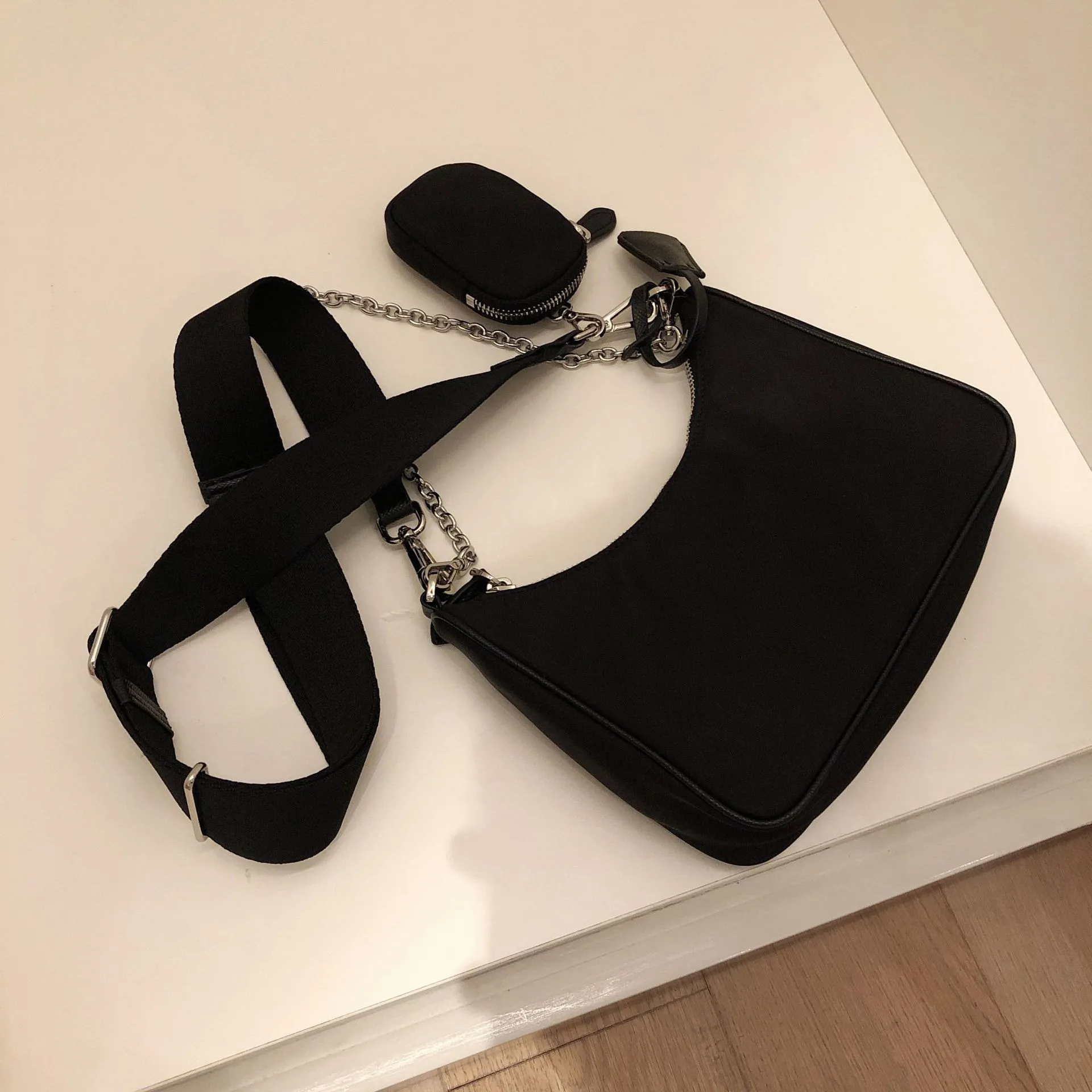 

Three-in-one armpit bag, high-end niche bag for women, new trend bag, summer chain single shoulder bag, diagonal bag, dumpling b