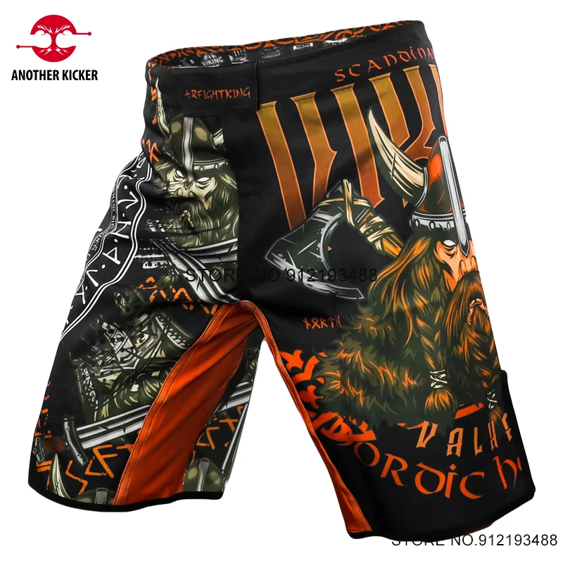 

MMA Shorts Vikings Sublimated Sports Training Competition MMA Boxing Shorts Muay Thai Grappling Pants Martial Arts Fight Trunks