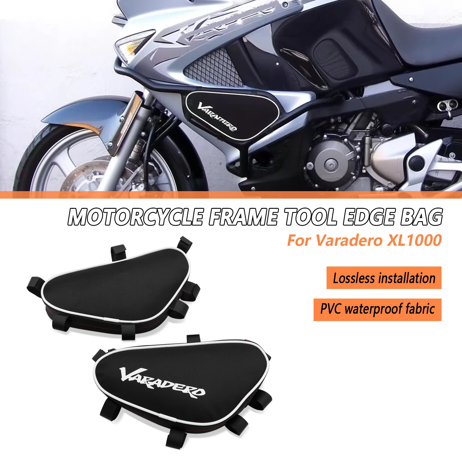 Brand new for Varadero XL1000 xl1000 motorcycle tank bag black luggage waterproof backpack quick lock kit