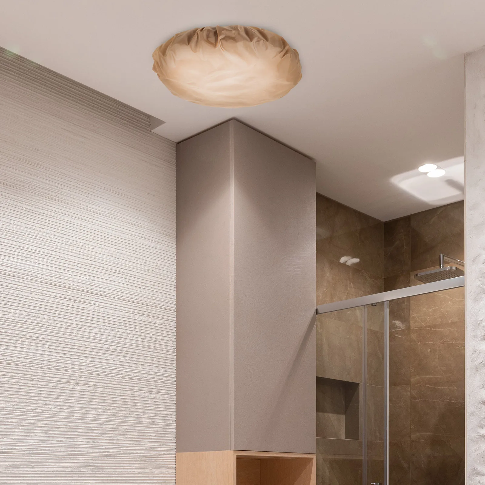 

Anti Glare Lampshade 360 Degree Decorative Light Cover Replacement for Pendant Ceiling Lamp Warm Natural Atmosphere Easy Install