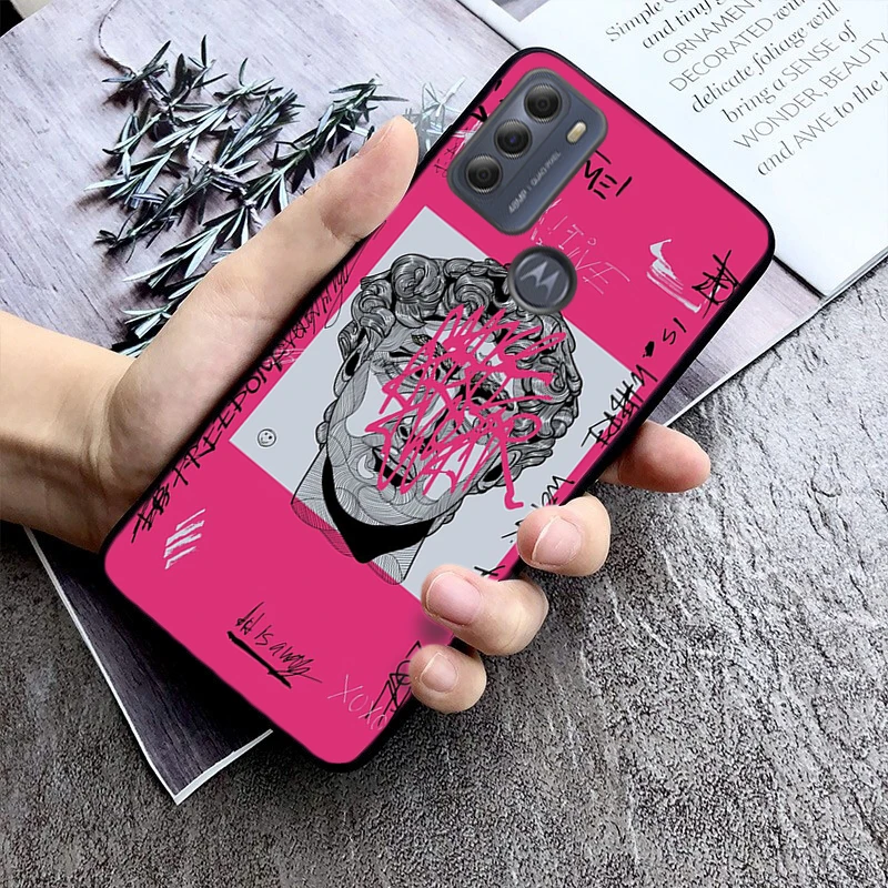 Graffiti Great Art David Phone Case For Moto Edge 50 40 Pro Edge 40 30 Ultra Neo Fusion G Power G Stylus G Play E32 E20 E40 