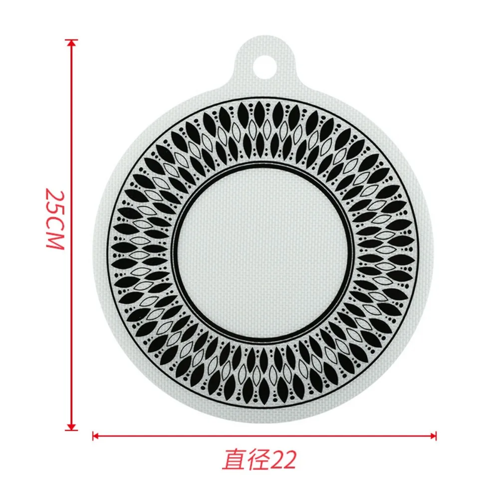 Black Induction Hob Protector Mat High Temperature Resistance Silicone Induction Cooker Pad Placemat Oil Prevention