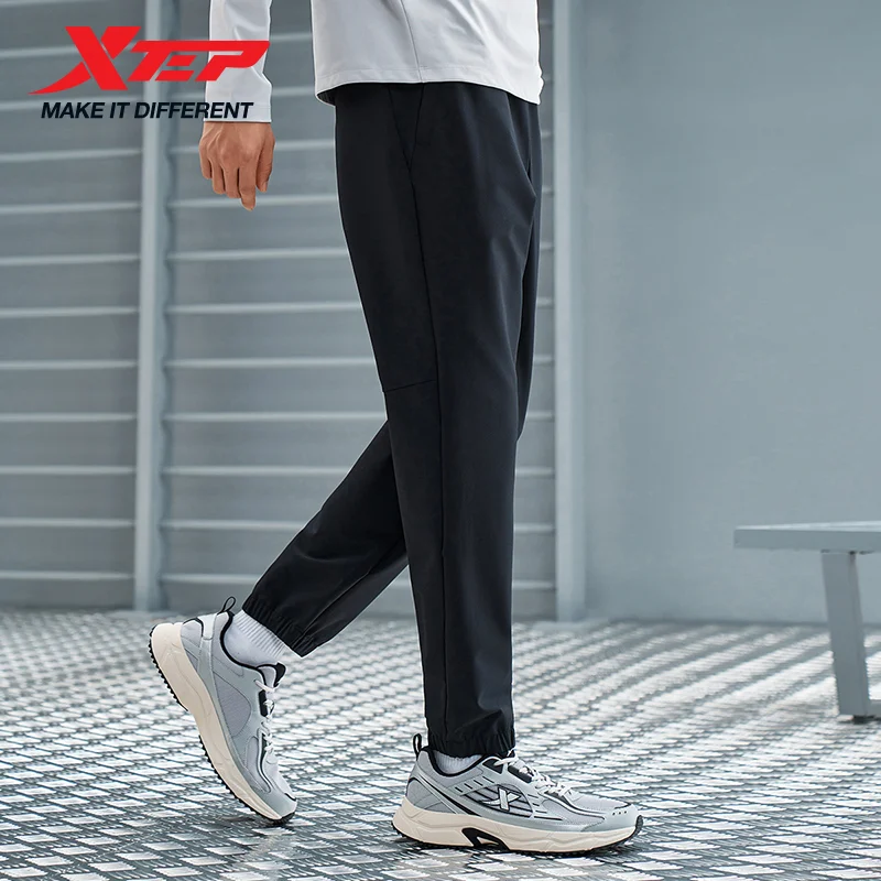 بنطلون Xtep للرجال للركض والماء ونعل مرن مريح رياضي كلاسيكي كل يوم أنيق 976429980547 #3