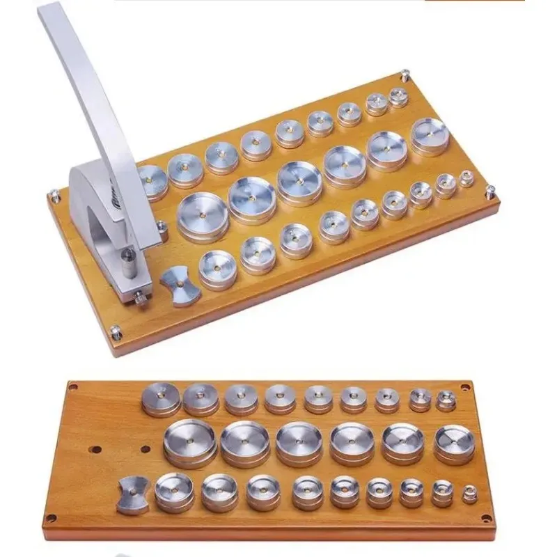 N.5500 Watch Case Back Press Presser Tool for Closing Snap Back Watch Cases Set of 25 Alloy Dies Included for Watchmakers T5500A