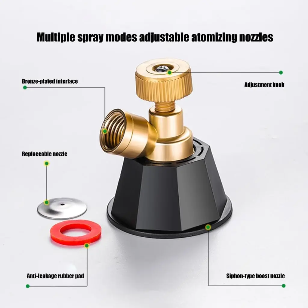 High Pressure Pesticide Sprayer Nozzle Adjustable Watering Irrigation Air Vortex Spray Nozzle Agricultural Garden Pest Control