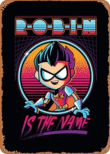 Robin es el nombre, letrero de Metal con aspecto Vintage, impresiones artísticas de patente, regalo Retro
