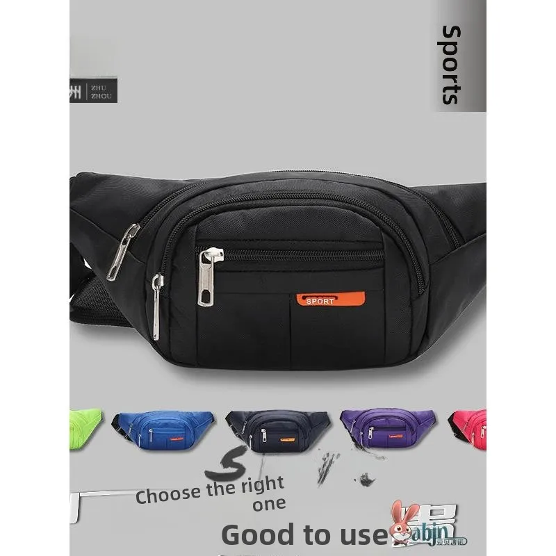 

New Men's Waist Bag Waterproof Multi-functional Hiking Running Cycling Sports Fitness Bag with Multiple Compartments And Prem...