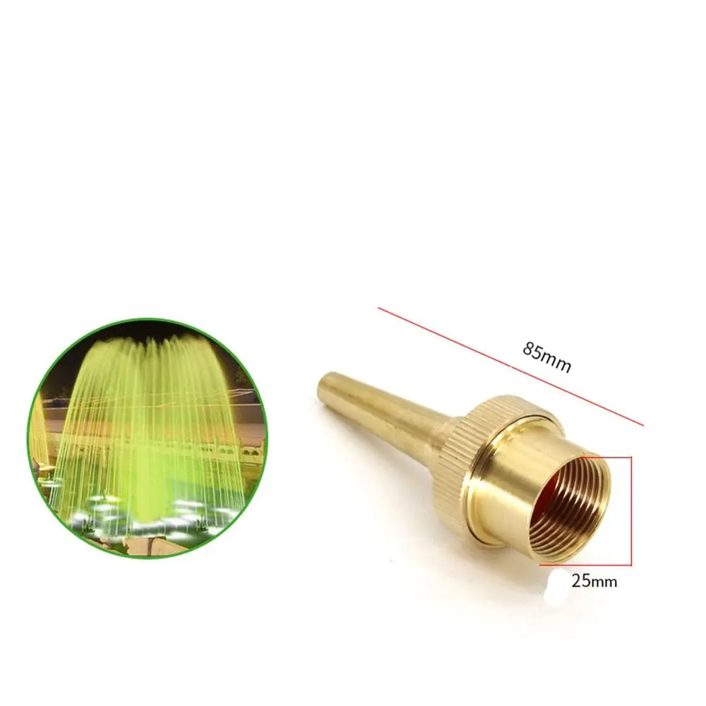 Brass Jet Straight Fountain Nozzles Adjustable 1/2