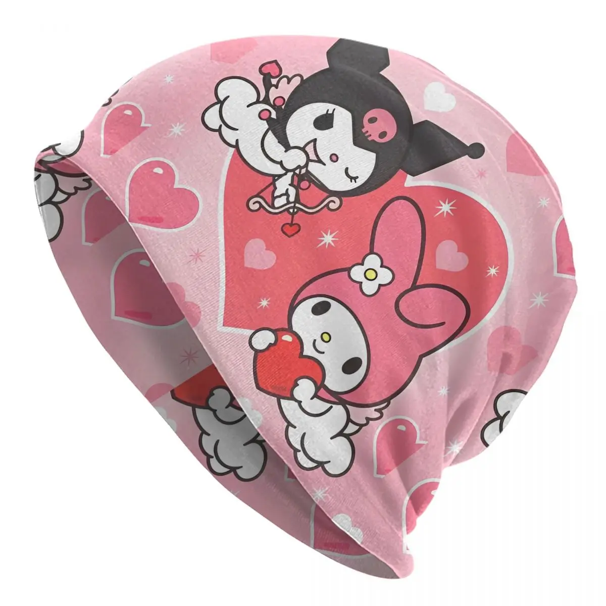 

Love - Cute Kuromi My Melody Bonnet Hats Autumn Winter Street Skullies Beanies Hat Sanrio for Men Women Spring Multifunction Cap