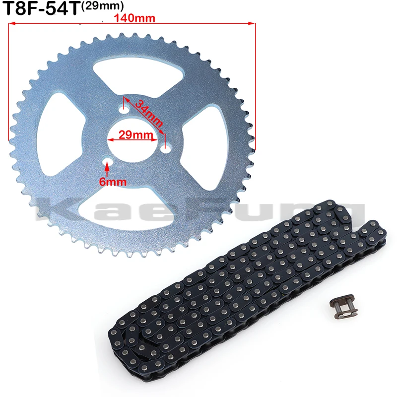 T8F 126 Links And 11tooth Chain Plate High Quality Fit Electric Gas Scooter ( Scooter Spare Parts) For Motorcycle Accessories