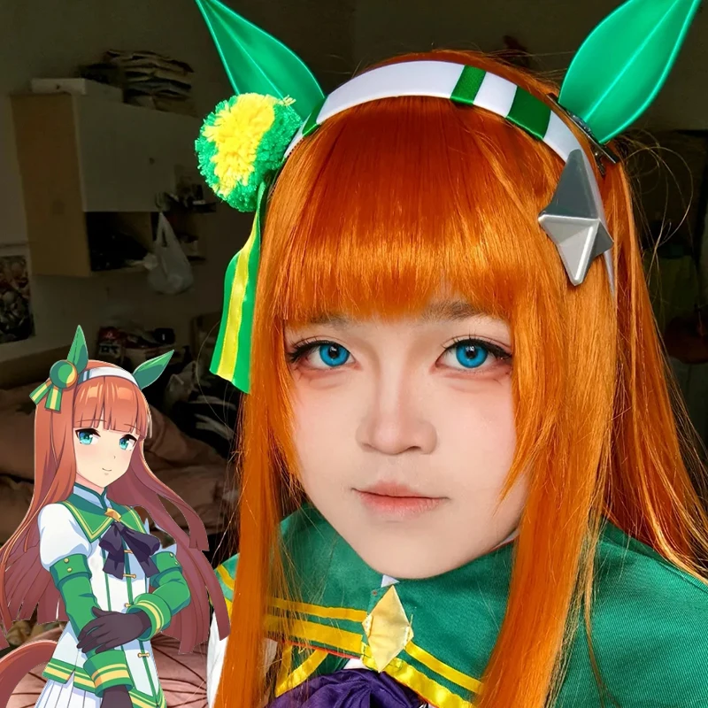 

Anime Umamusume Pretty Derby Silence Suzuka Cosplay Hairpin 3D Printing Ear Headwear Hairclip Halloween Headband Hair Accessory