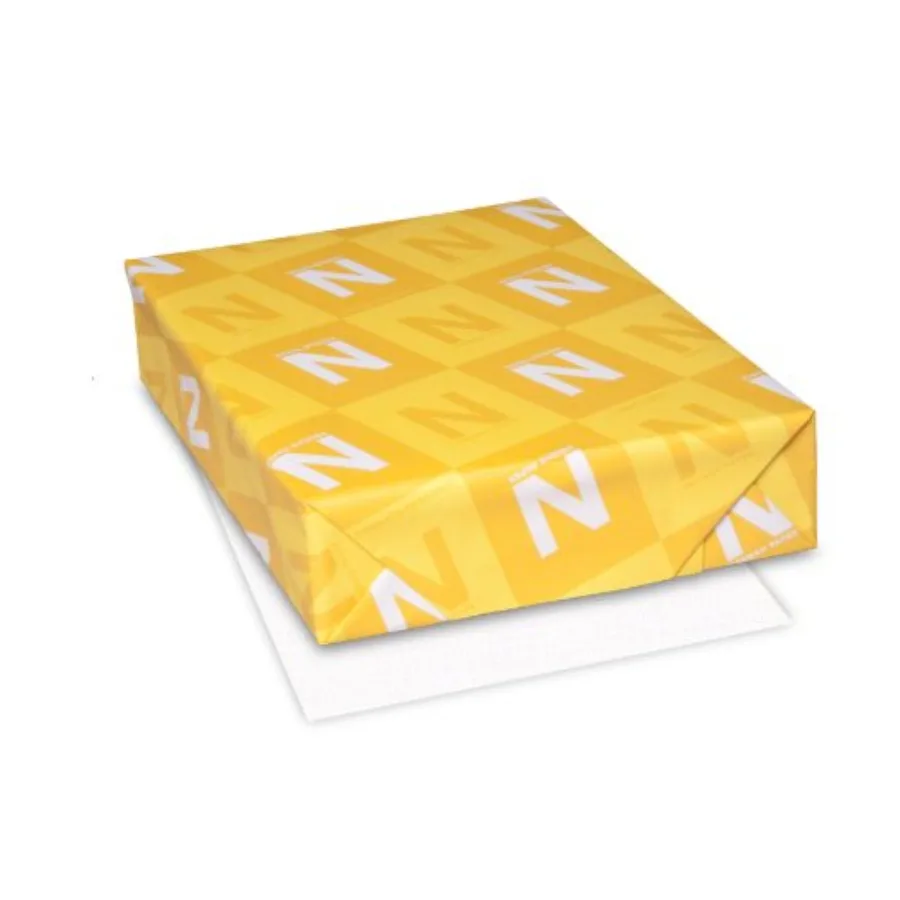 

Бумага Classic Linen Stationery 97 Bright, 24 фунта, 8.5 x 11 дюймов, Solar White, 500 листов/пачка