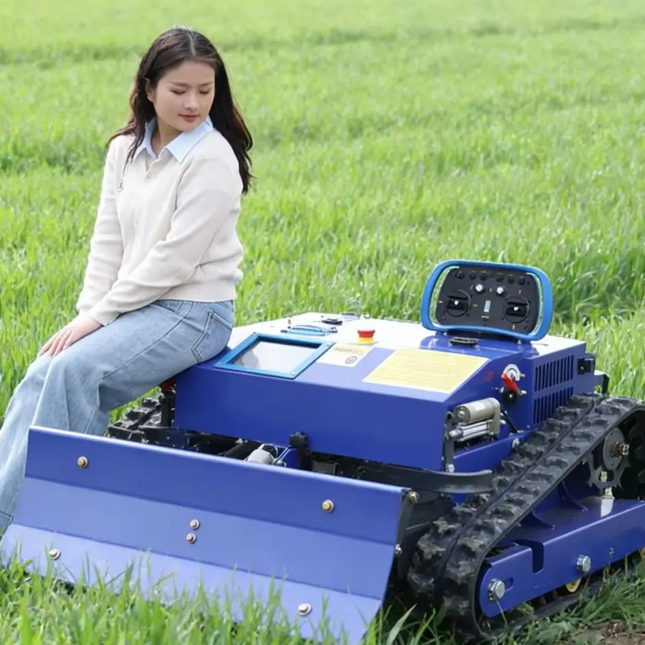 Customized High Quality 550mm Remote Control Lawn Mower Intelligent Lawn Mower Strong Flail Mowers for Sale