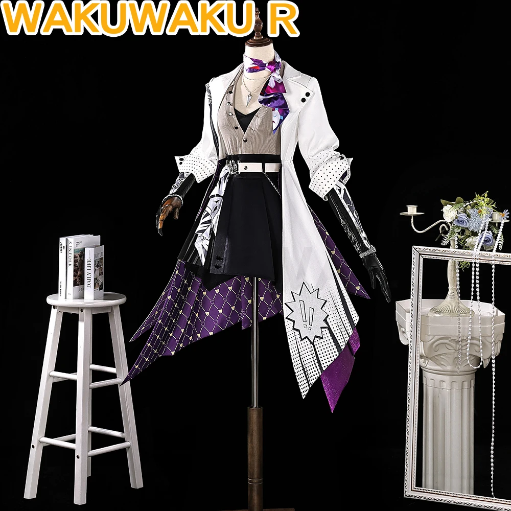 

Костюм для косплея Nihilux из игры Honkai: Star Rail 【S-2XL】 WakuWaku-R HSR, женский бело-фиолетовый костюм для косплея, большие размеры