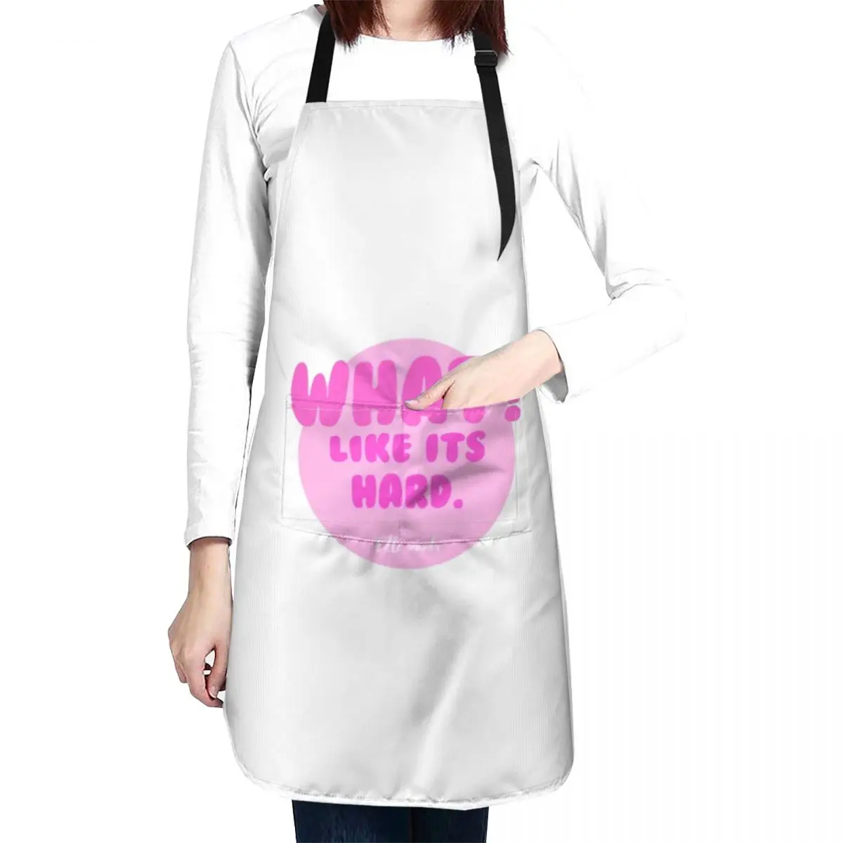 What? like it’s hard? Apron Cute Kitchen Accessories Women Kitchen barber men Kitchen Tools Apron