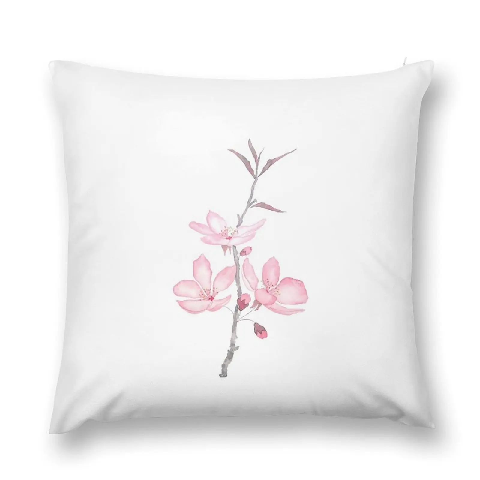 pink cherry blossom macro 2018 Throw Pillow Marble Cushion Cover pillow cover christmas pillow