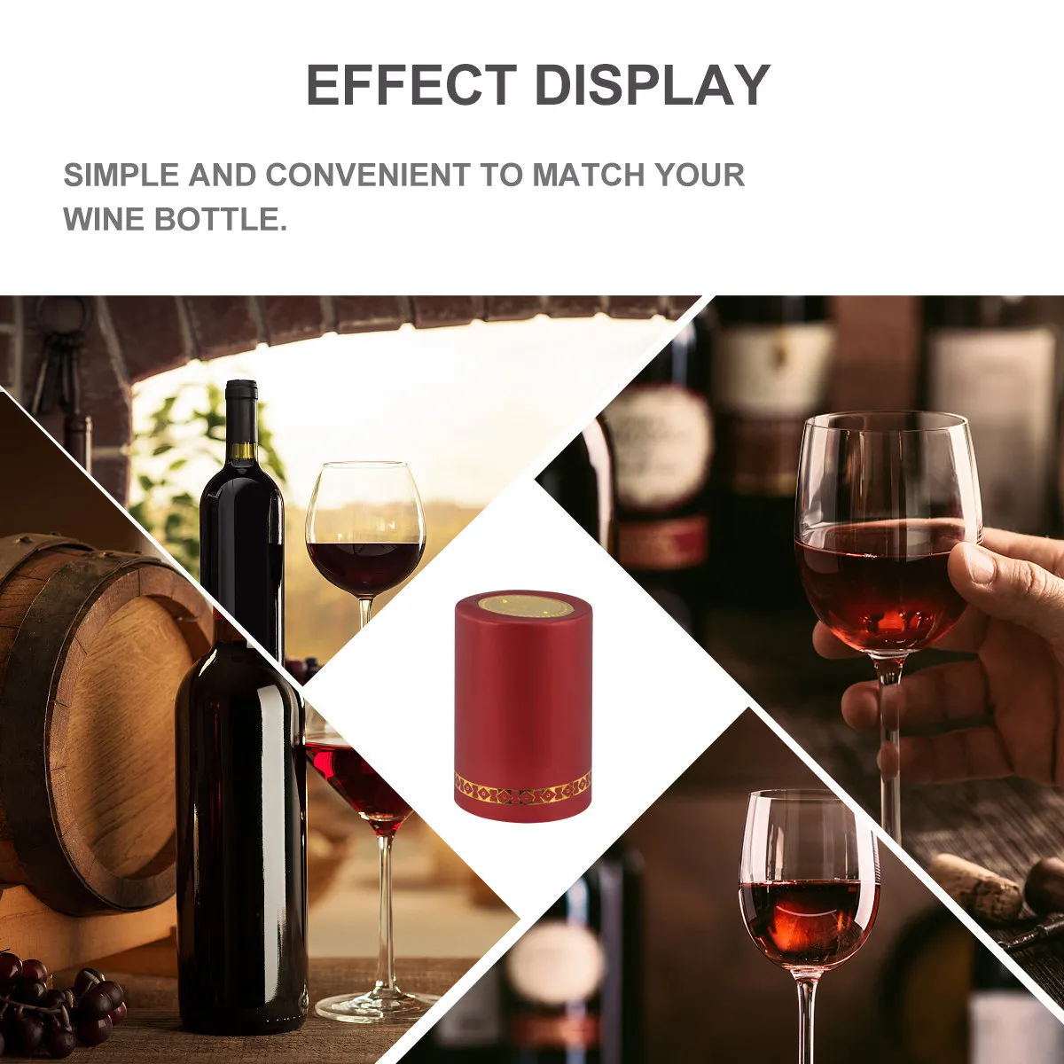 100Pcs Wine Heat Shrinkable Cap Red Wine Sealed Cover Bottle Heat Shrink Cover Fine Workmanship Bar Accessories