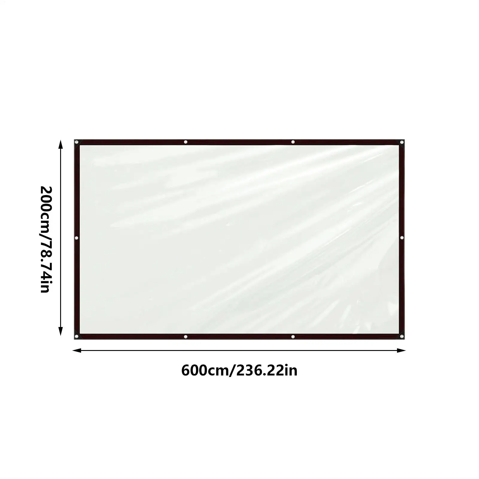 قماش القنب مقاوم للماء 7x20ft واضح المطر غطاء للشمس التخييم المطر المأوى للخارجية الشاطئ نزهة التخييم خيمة الظهر سيارة Rv شاحنة