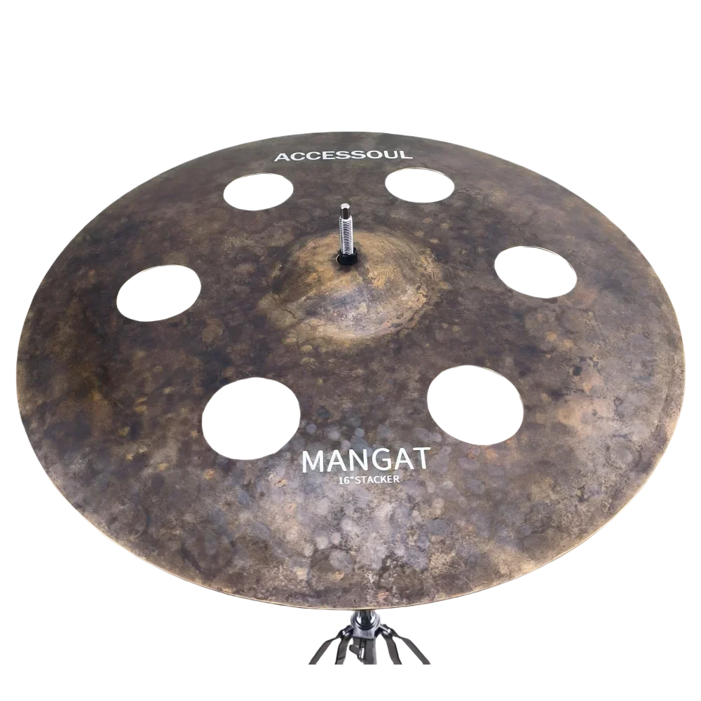 صنج Hooqu Effect مقاس 17 بوصة B20 من الأوزون مع 8 فتحات لبيع مجموعة الطبول