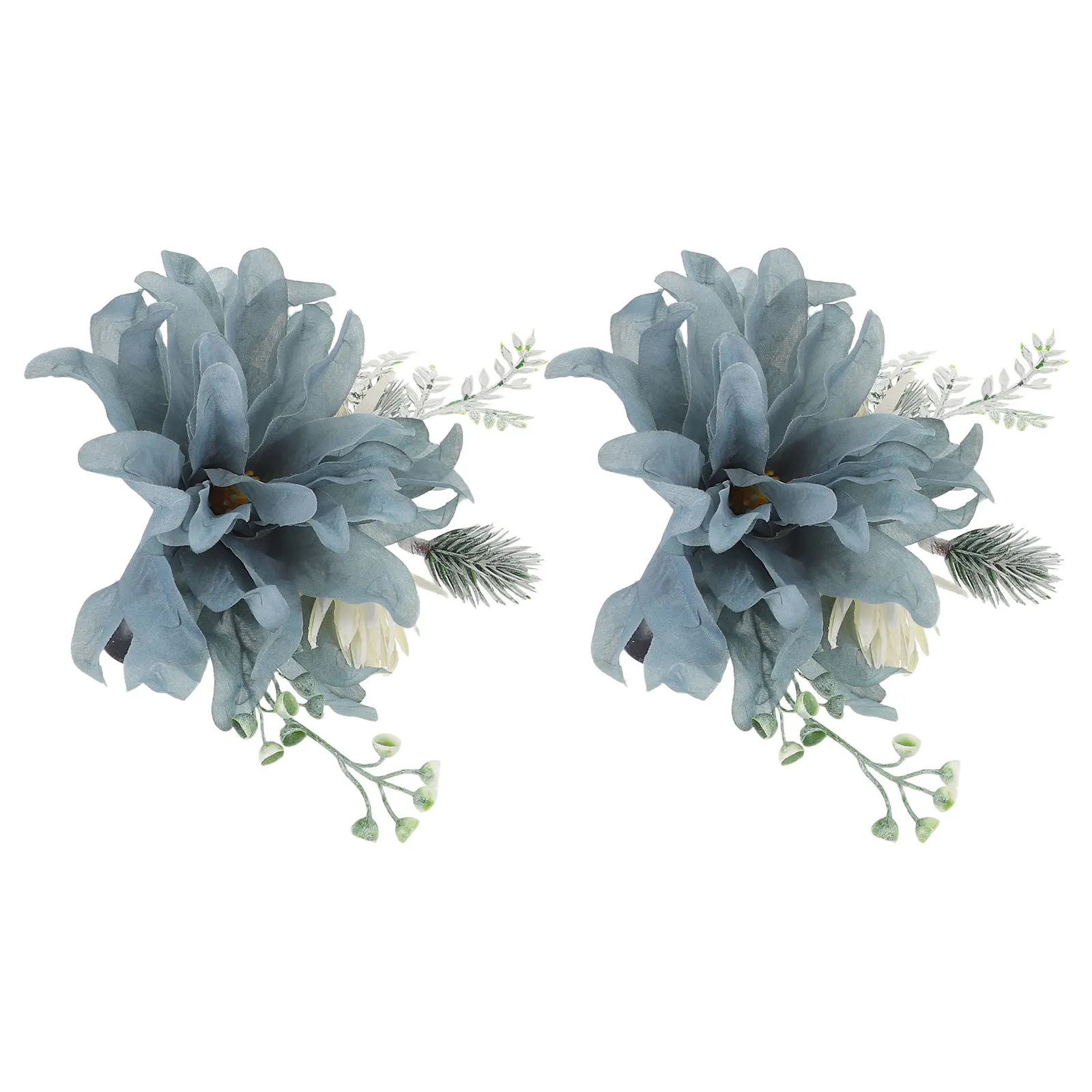 

2Pcs Curtain Ties Floral Decorative Holdbacks for Drapes Metal Clamp Design Farmhouse Boho Home Decor Flower Tie Backs