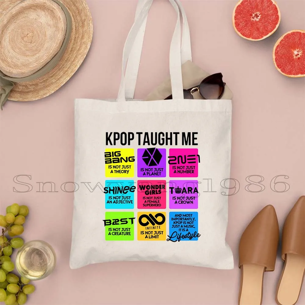 KPOP كوريا الجنوبية العلم سيول Ulzzang Ins قماش حقيبة كتف حقيبة إصبع القلب المرأة الكتب حقيبة يد الشاطئ حقيبة المتسوق عادية