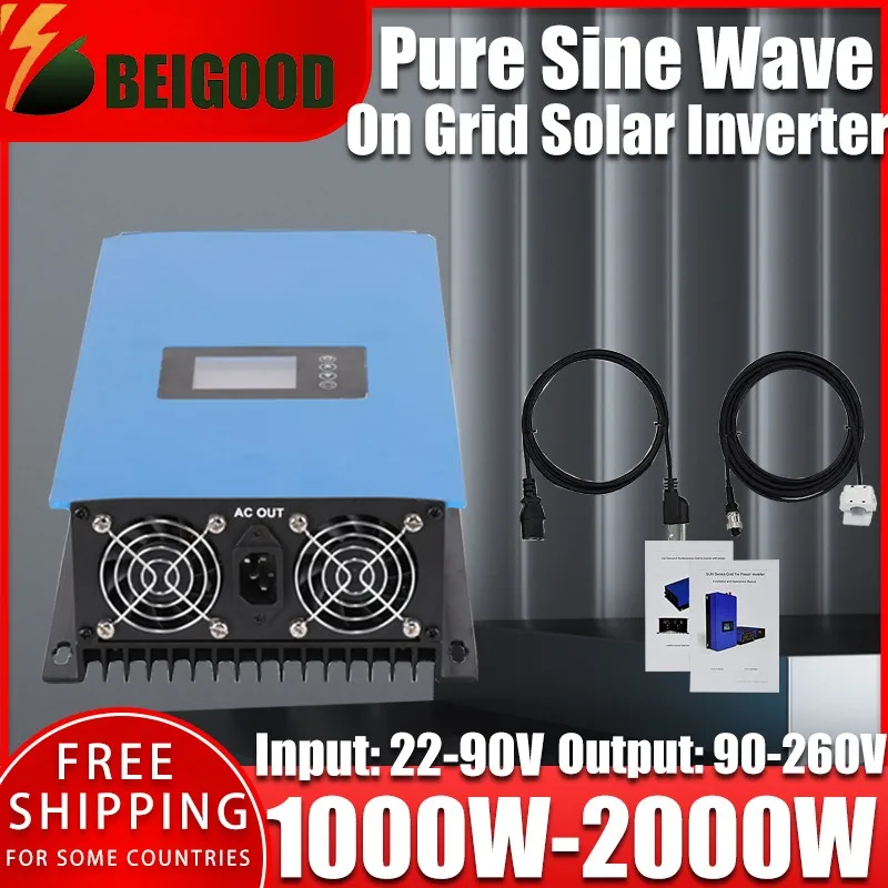 

Pure Sine Wave Inverter 12V-110V To AC 110V 220V 1000/2000/3000W Voltage Transformer Power Converter Solar Inverter