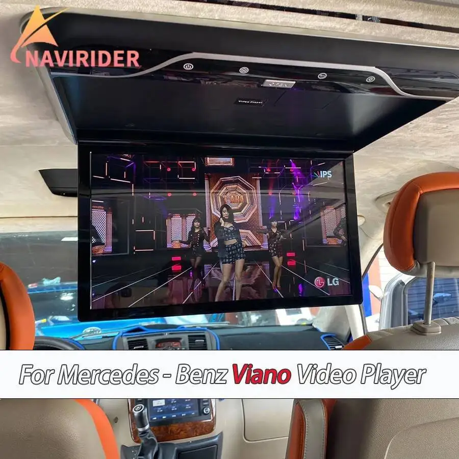 19inch l Car HDMI Input USB FM MP5 Monitor Roof Ceiling Monitor Multimedia For Mercedes - Benz Viano Video Player Universa