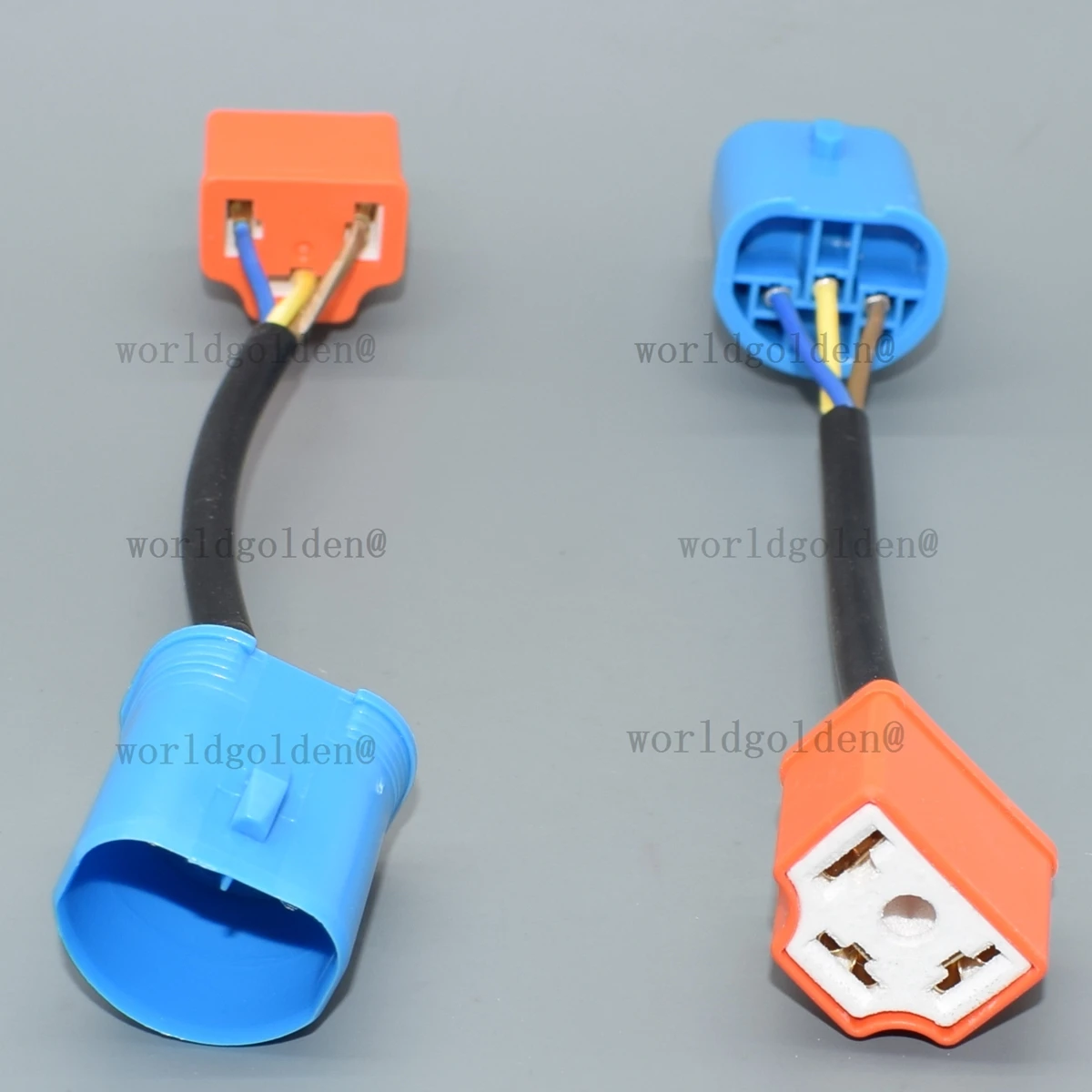 12-24V Headlight Connector Cable for Universal Automobiles, 9007 to H4 adapter, used for lamp circuit refit and replacement