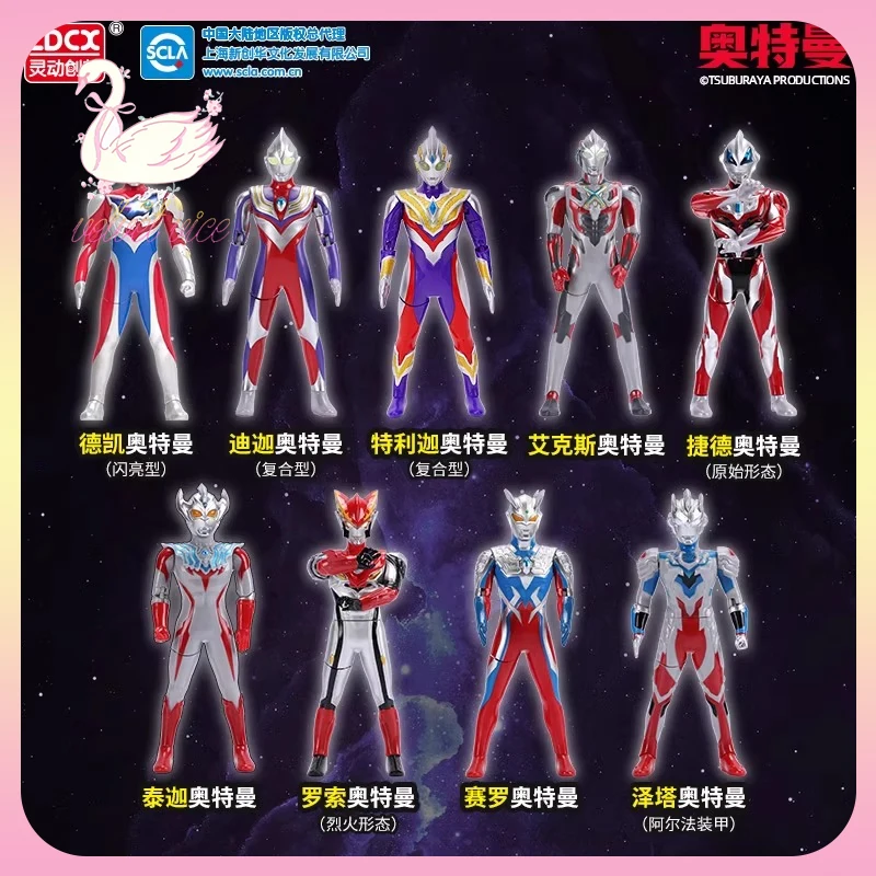 Oryginalna figurka akcji Ldcx Ultra Strike Series Nowa zabawka Zero Tiga Ultra Ozdoby Anime Gadżety dla chłopców Prezenty dla dzieci