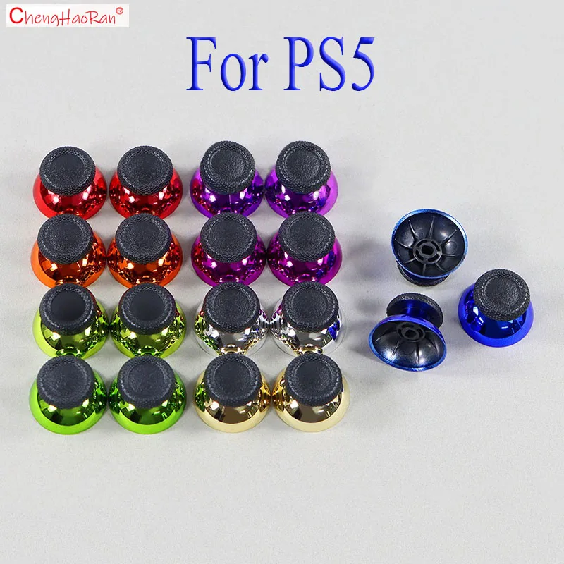 ChengHaoRan 2PCS 3D Mushroom Head For PS5 Game Controller Joystick Cap Repair And Replacement Parts 