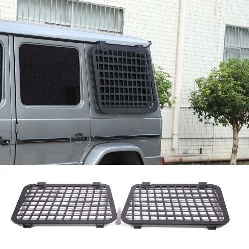 For Mercedes-Benz G-Class W463 2004-2018 Aluminum alloy black car rear side window armor bag rack car modification accessories