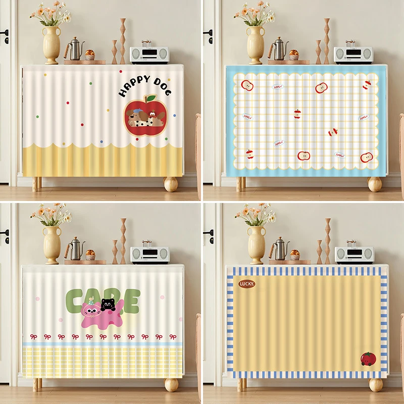 Cartoon Cabinets Cloth Curtains Cabinets Bowls, Cabinets, Blocking Debris, Dust Curtains, Velcro Curtains, Blocking Curtains