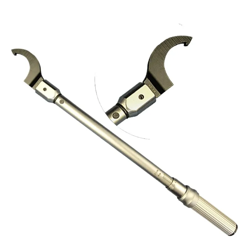 Fot 14 * 18Mm Kg Square Head Socket Hook Wrench, Semi-circular Crescent Hook Head Torque Wrench Plug-in Head