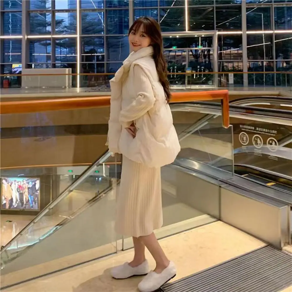 

Новинка 2023 года, осенний женский жилет, зимние пуховые парки, пальто, повседневный жилет, женская куртка без рукавов, верхняя одежда, жилет на молнии