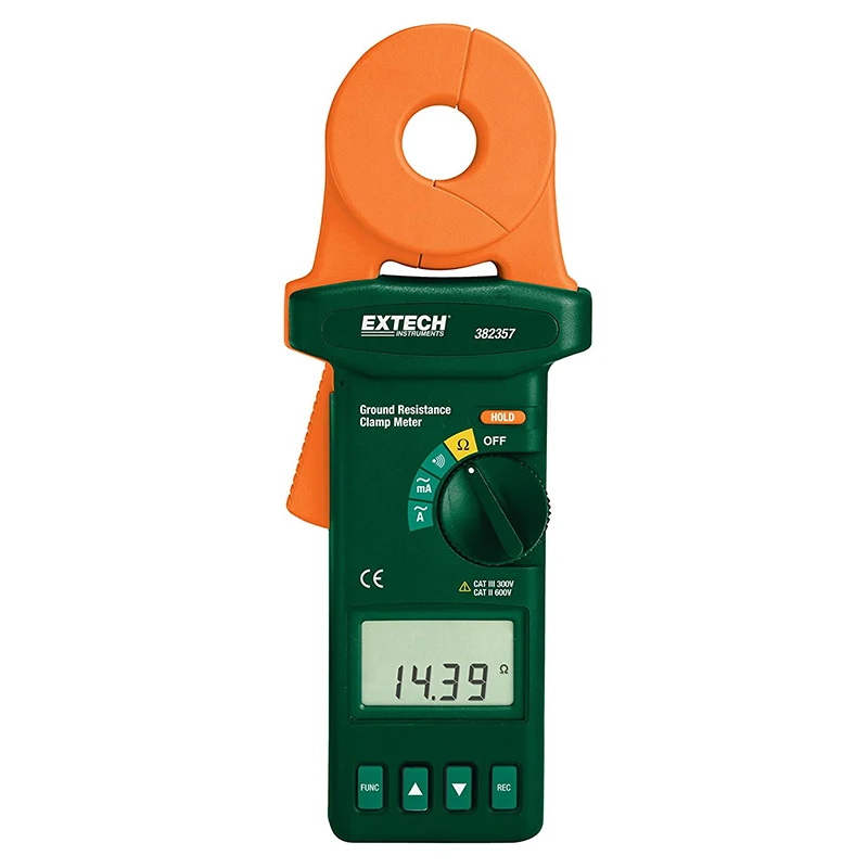 

Extech 382357 Clamp-on Ground Resistance Tester