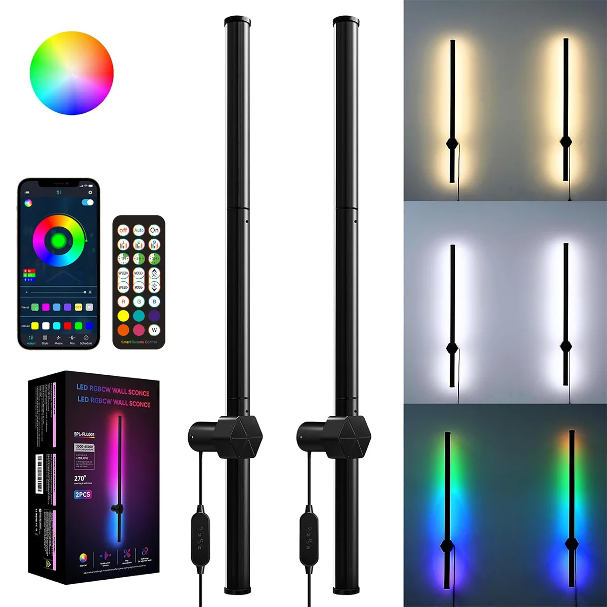 New DIY Wall Light RGBIC Colorful CCT Illumination Graffiti WIFI Bluetooth Gaming Atmosphere Light