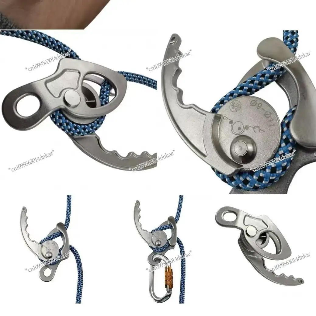 

Chicken Rib Descender Rock Climbing Descender, Simple Rope Descender Aerial Work Chicken Wings Are Small and Lightweight