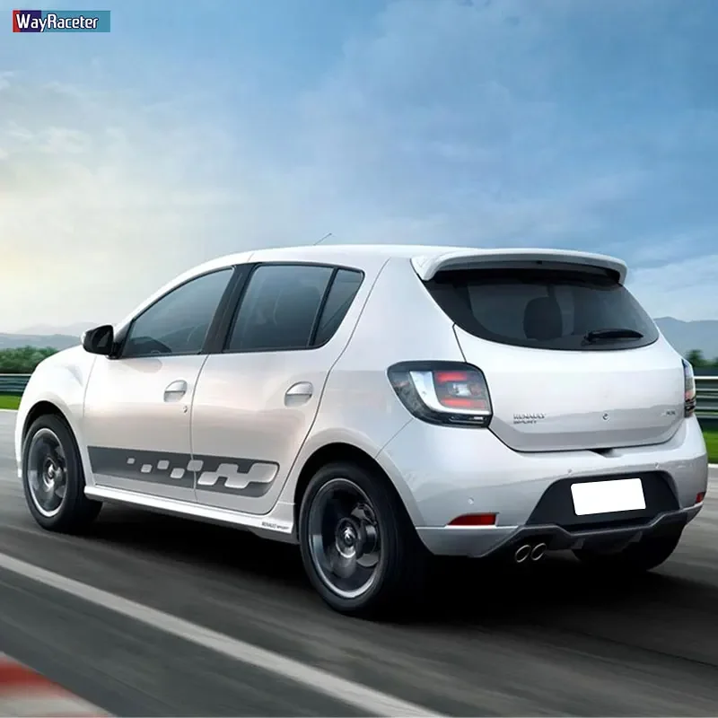 2 Pcs Car Door Side Stripes Skirt Sticker Racing Sport Body Vinyl Decal For  Dacia Sandero 2 Stepway RS Accessories