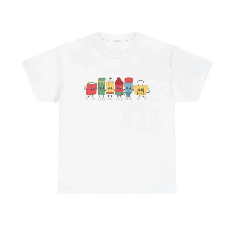 School Supplies Squad T Shirt back to school learning fun colorful cute