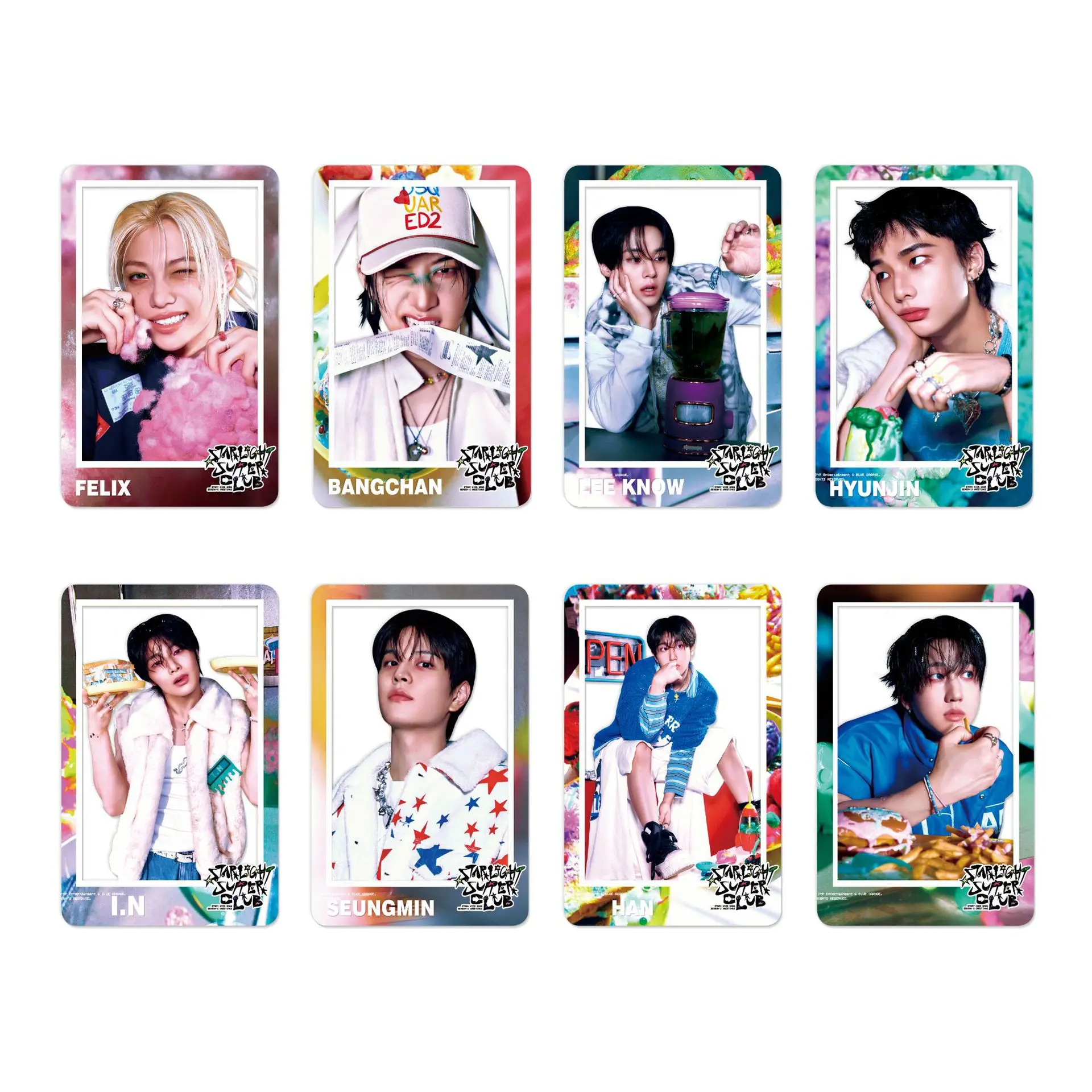 StrayKids Karma nouvel album DO IT carte transparente KPOP Huang Xuanchen Jin Shengwen étoile carte photo PVC petite carte