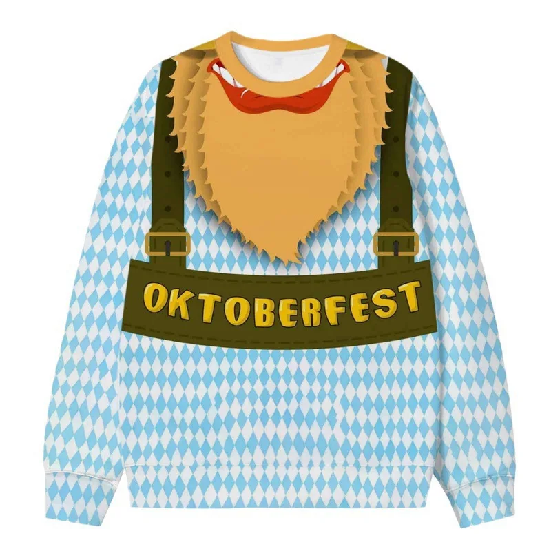 

Creative And Funny Christmas Men's Hooded Sweatshirts Santa Claus Print Hoodie Long Sleeves Pullover Oversized Men Clothing Tops