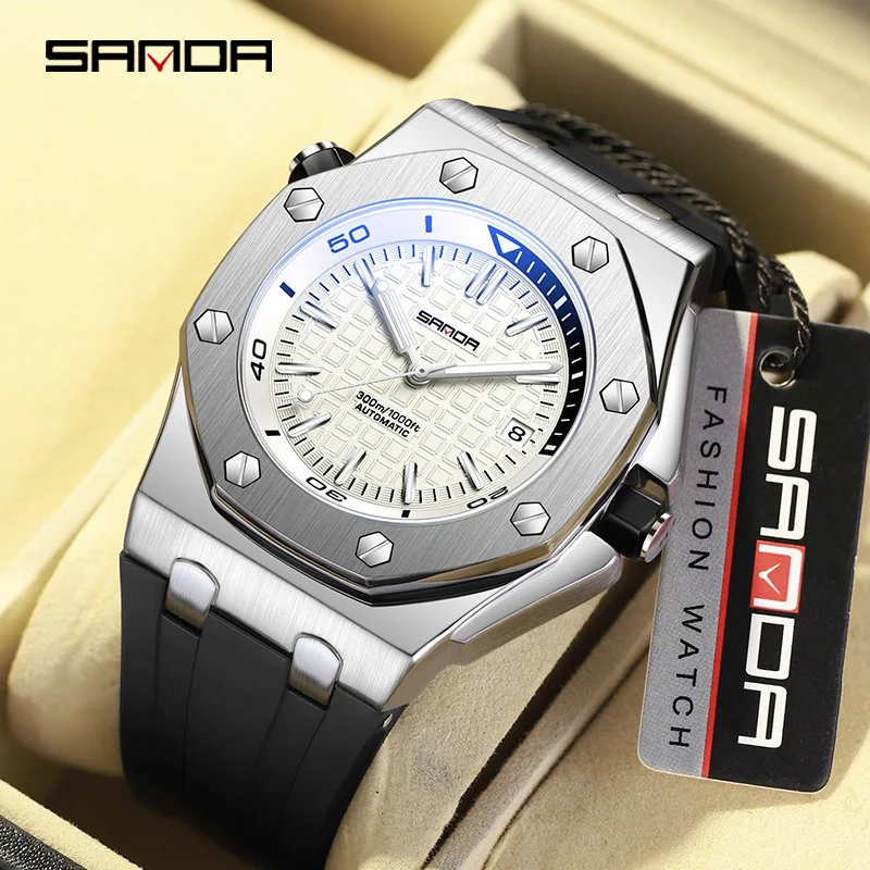 Sanda\'s new 7031 men\'s automatic mechanical movement quartz watch fashion sports men\'s watch