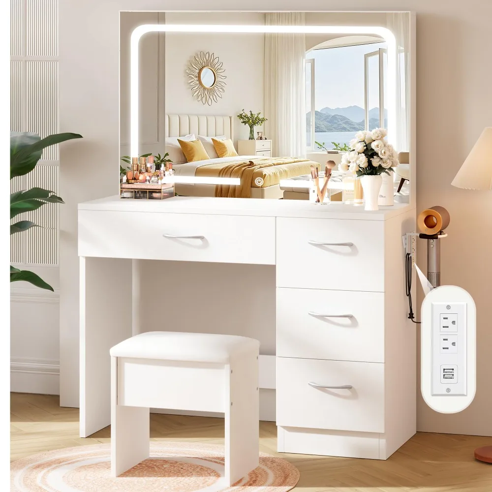 Makeup Vanity Desk Set, 35.4
