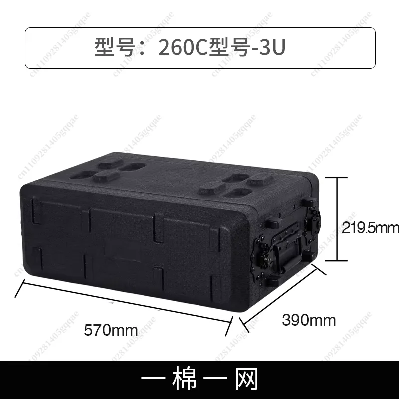 Tool Cabinet Flight Case Stage Audio Amplifier Organizer Portable Toolbox Shockproof PE Plastic Microphone Receiver Box
