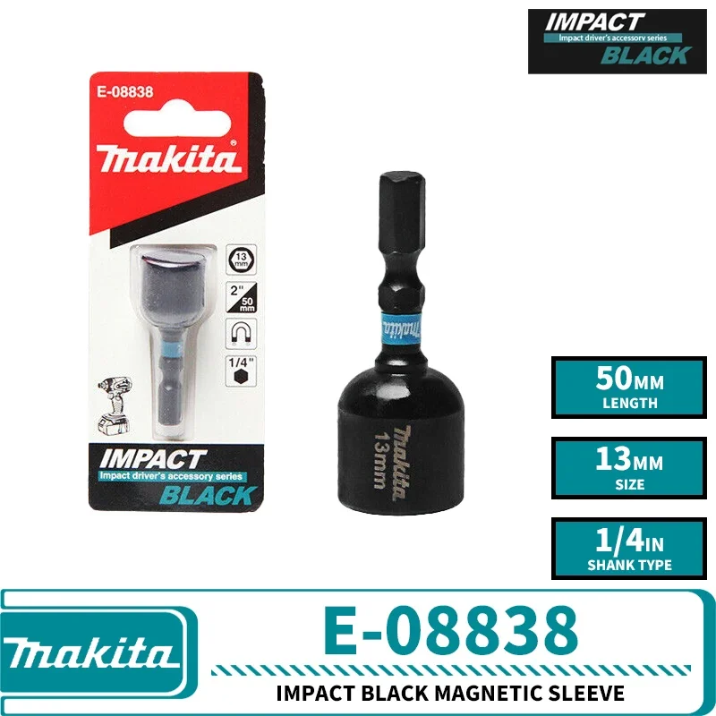 Makita-perceuse à percussion, noir, tournevis, jeu de conduite, outil électrique, accessoires de perceuse, pièces et accessoires pour outils