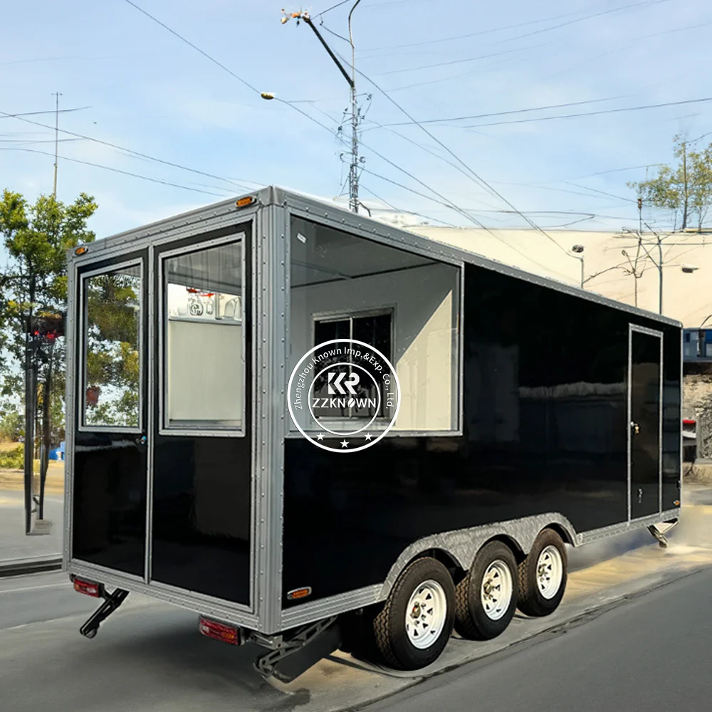 Food Truck Automat do sprzedaży piwa Komercyjny sprzęt kuchenny Street Coffee Kiosk Food Truck Trailer z pełną kuchnią